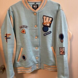 The Souled Store TSS Originals Wanderlust Life Varsity Jacket Womens SZ Large